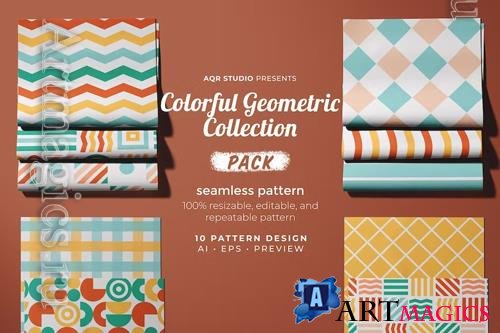 Colorful Geometric Collection - Seamless Pattern