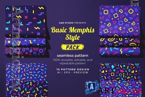 Basic Memphis Style - Seamless Pattern