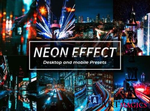 13 Night Photography Neon Effect Lightroom