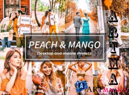 8 Peach & Mango Lightroom Presets