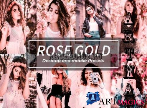 8 Rose Gold Lightroom Presets