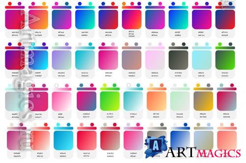 Vector gradient color background  for creativity and design set