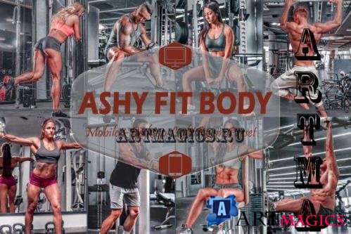 12 Ashy Fit Body Mobile & Desktop Lightroom Presets, Gray - 2450848