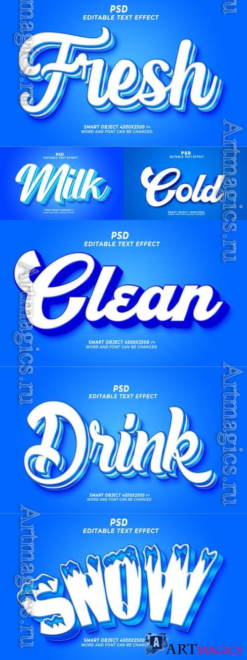 Psd style text effect editable design
 set vol 199
