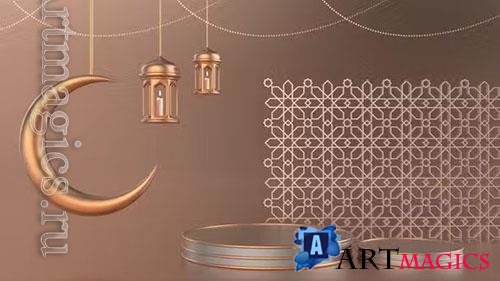 Ramadan Backdrop brown V 3 - 4K Motion Graphics