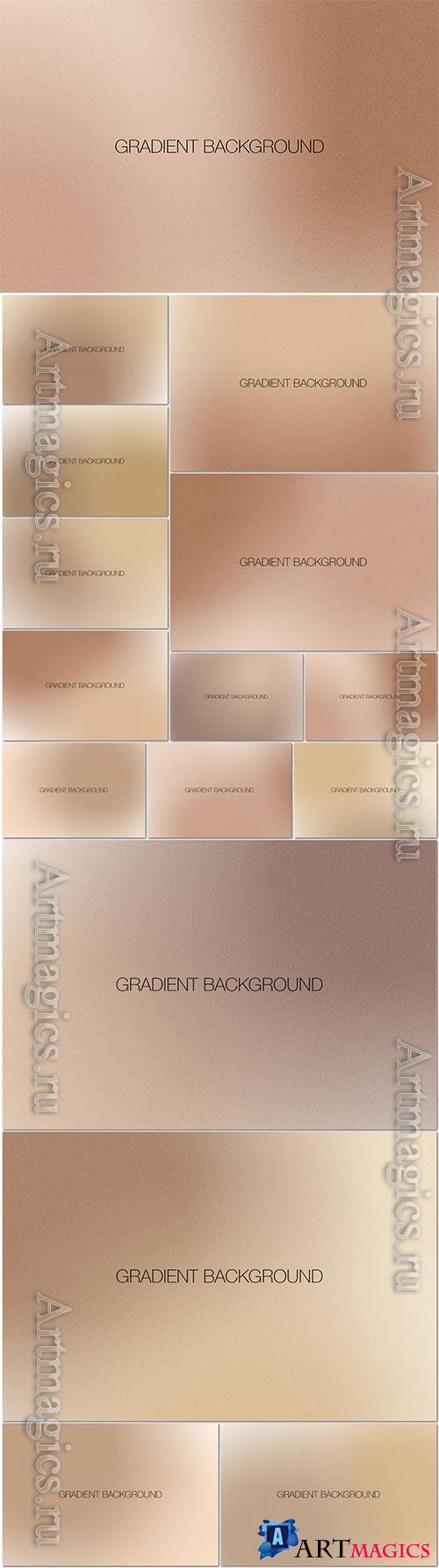 Nude and beige abstract gradient background with grainy texture psd