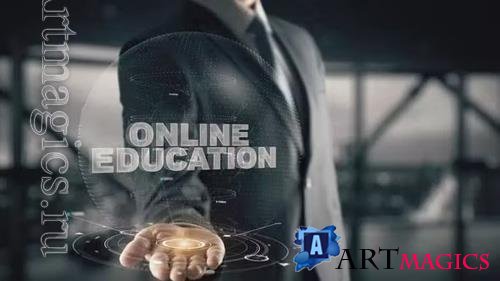 Online Education with Hologram Businessman Concept 43757428