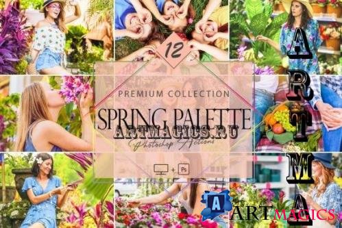 12 Photoshop Actions, Spring Palette Ps