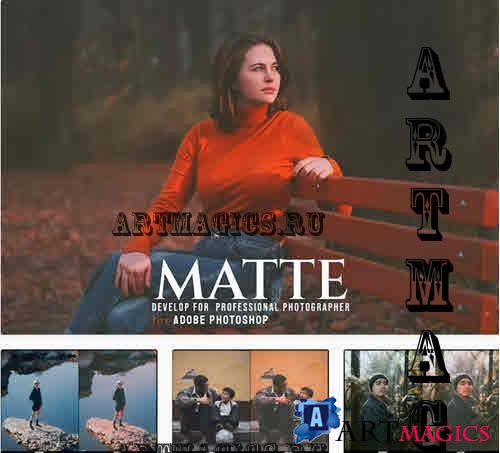 Matte - Photoshop Action (v4) - B99CTDN