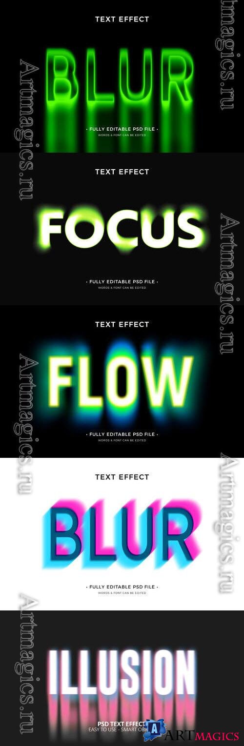 Psd style text effect editable design
 collection vol 268