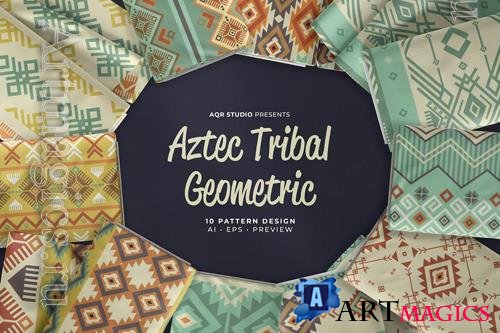 Aztec Tribal Geometric - Seamless Pattern Design