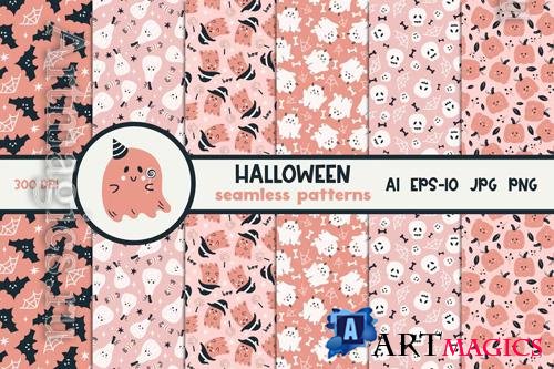 Halloween Digital Paper Patterns Design Set