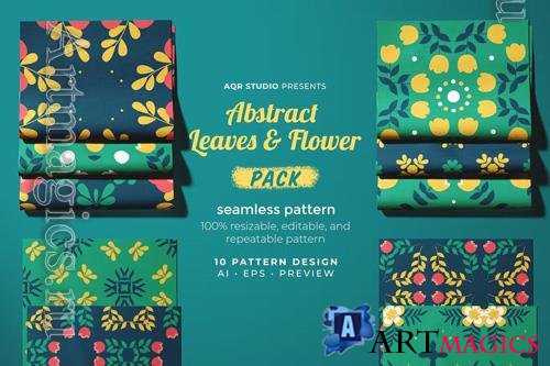 Abstract Leaves & Floral - Seamless Pattern Design
 Collection