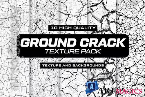 10 Ground Crack Texture Pack Design 