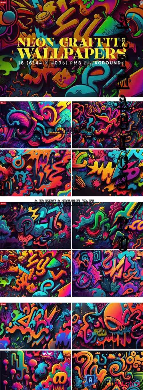 16 Neon Graffiti Wallpapers in 6K - 12780722