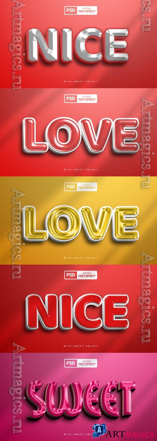 Psd style text effect editable collection vol 290