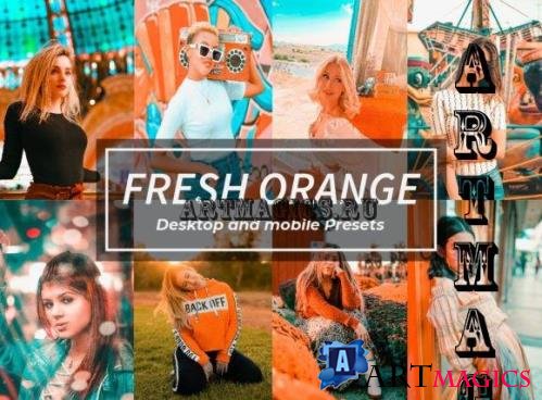 8 Fresh Orange Lightroom Presets
