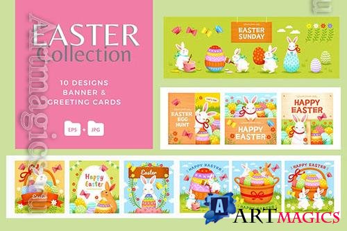 Easter Holiday Vector Collection 