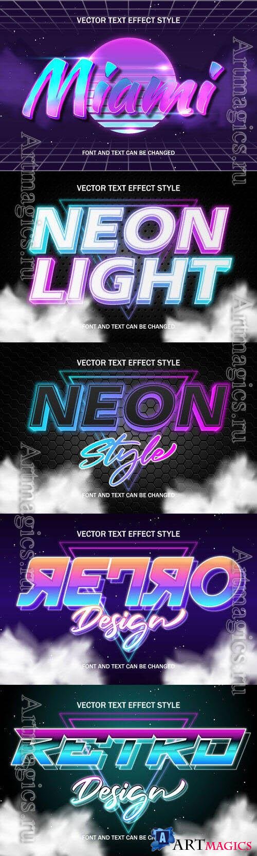 Vector 3d text editable, text effect font design
 set vol 84 