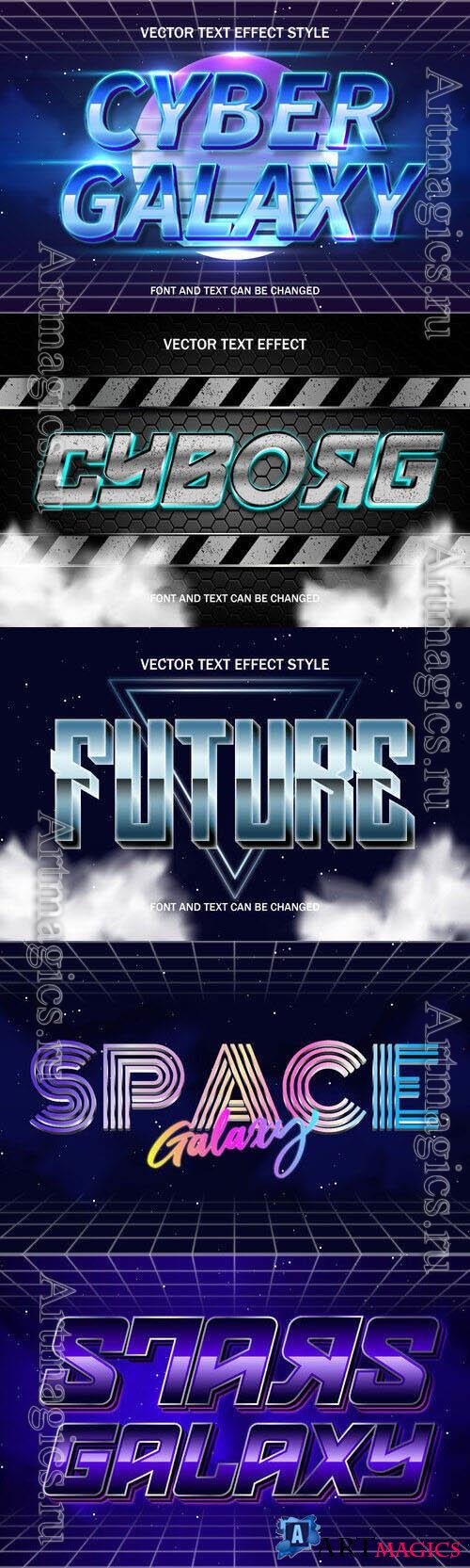 Vector 3d text editable, text effect font design
 set vol 83