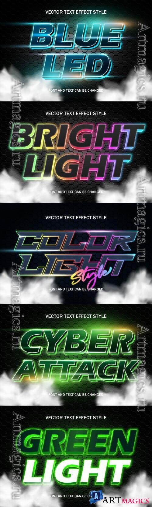 Vector 3d text editable, text effect font design
 set vol 80 