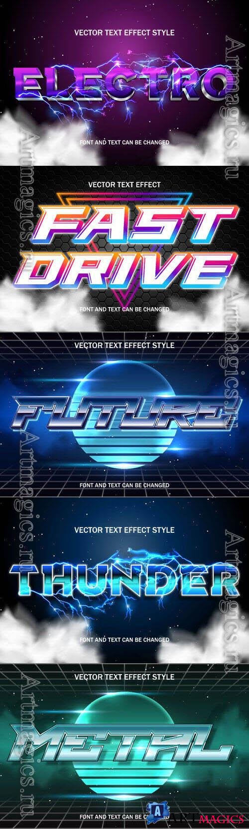 Vector 3d text editable, text effect font design
 set vol 76