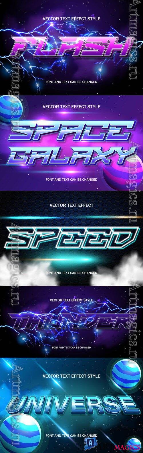 Vector 3d text editable, text effect font design
 set vol 73
