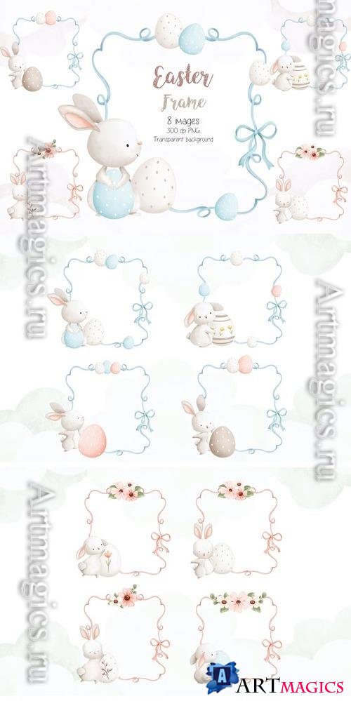 Easter Frame Clipart Beautiful Design
