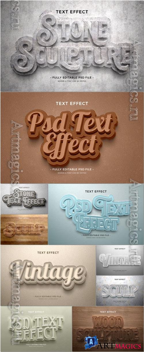 PSD sculping text effect design
 