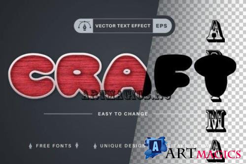 Sewing - Editable Text Effect - 13439226