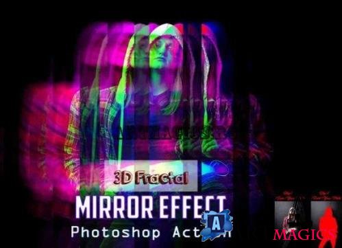 3D Fractal Mirror Effect - 13439721