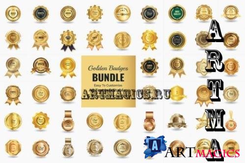 Golden Luxury Badges Collections - 7137271