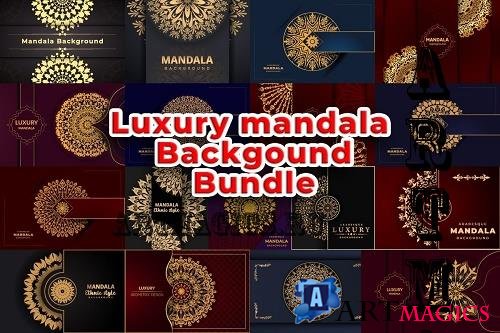 Luxury Mandala Background Design Bundle