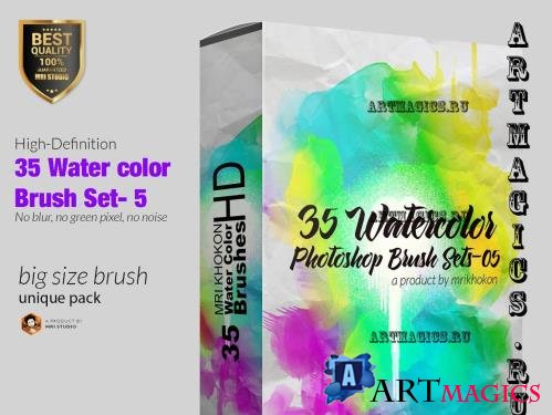 Water color Photoshop Brush Set-5 - 1514601