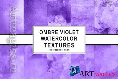Ombre Violet Watercolor Textures