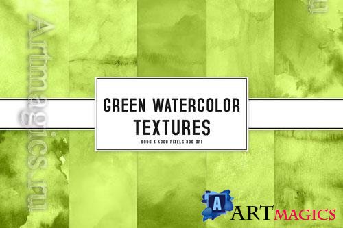 Green Watercolor Textures 