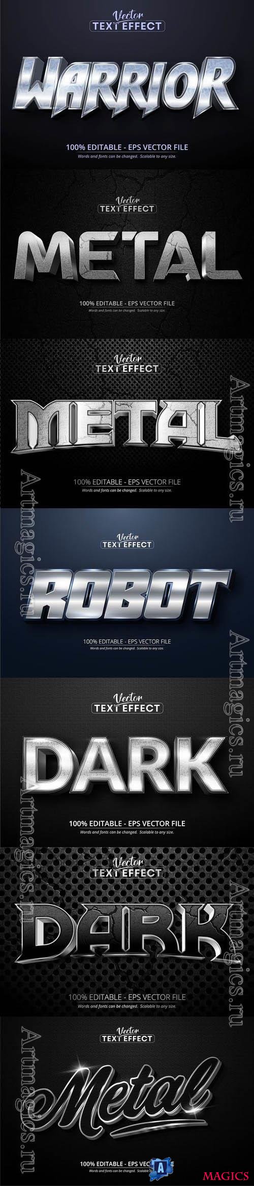 Vector 3d text editable, text effect font vol 121  