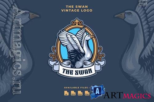 The Swan Animal Vintage logo
