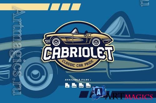 Cabriolet Car Automotive Transportation Logo