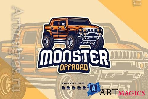 Monster Offroad Car Automotive Transportation Logo