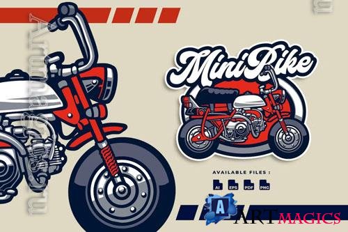 Mini Bike Motorcycle Automotive logo