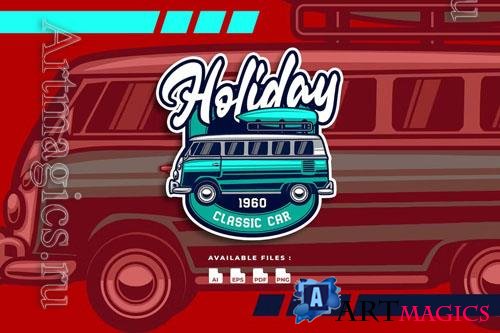 Holiday Car Automotive Transportation Logo