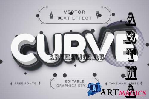 Curve - Editable Text Effect - 13468331