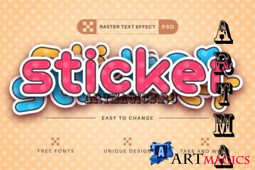 Sticker - Editable Text Effect - 13471697