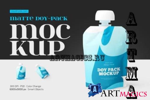 Matte Doy-Pack Mockup Set - 13471679