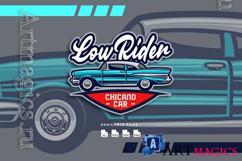 Lowrider Car Automotive Transportation Logo design