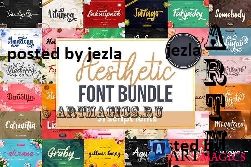 Aesthetic Font Bundle - 31 Premium Fonts
