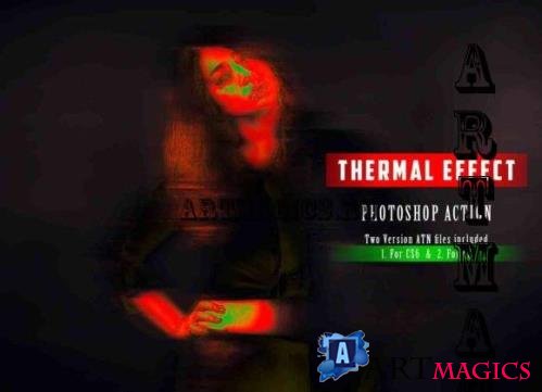 Thermal Effect Photoshop Action - 13474843