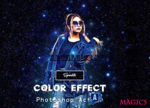 Sparkle Color Effect PS Action - 13482320