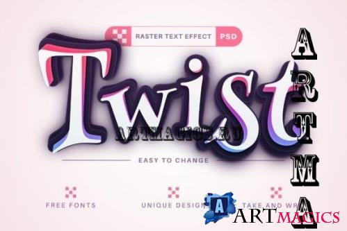 Twirl - Editable Text Effect - 14475765